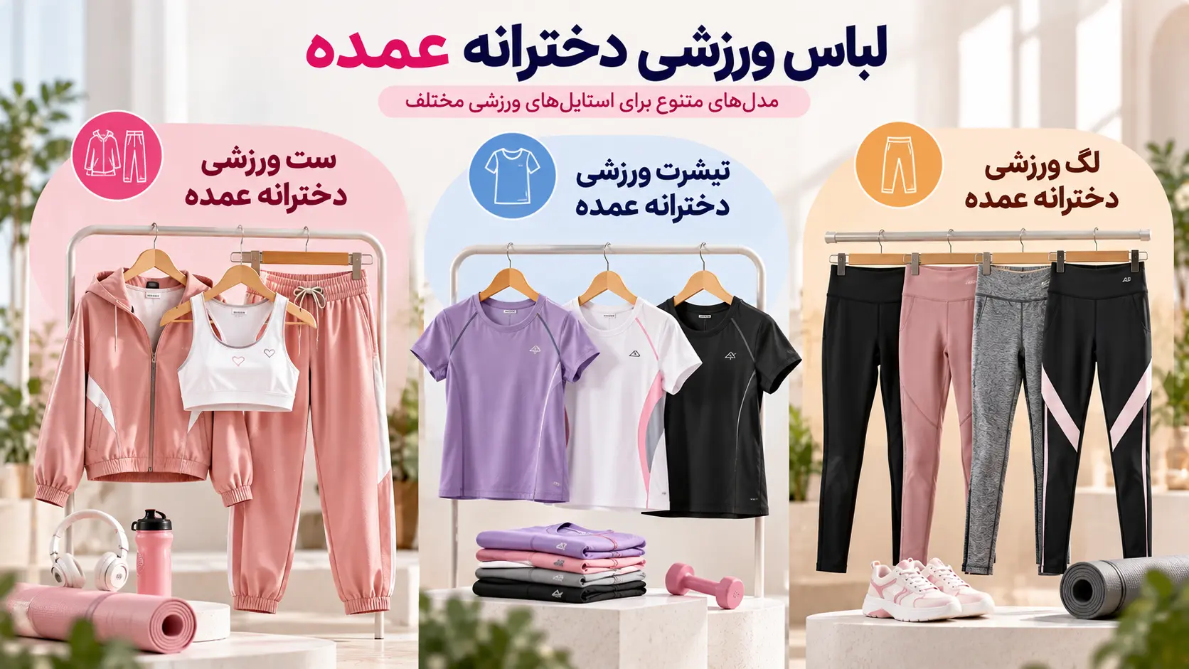 لباس ورزشی دخترانه عمده - لینک ویترین